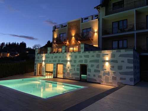Rockenschaub Pool Abend
