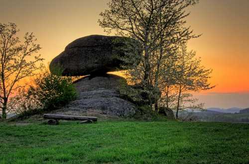 Dorfwirt Umgebung Sonnenuntergang